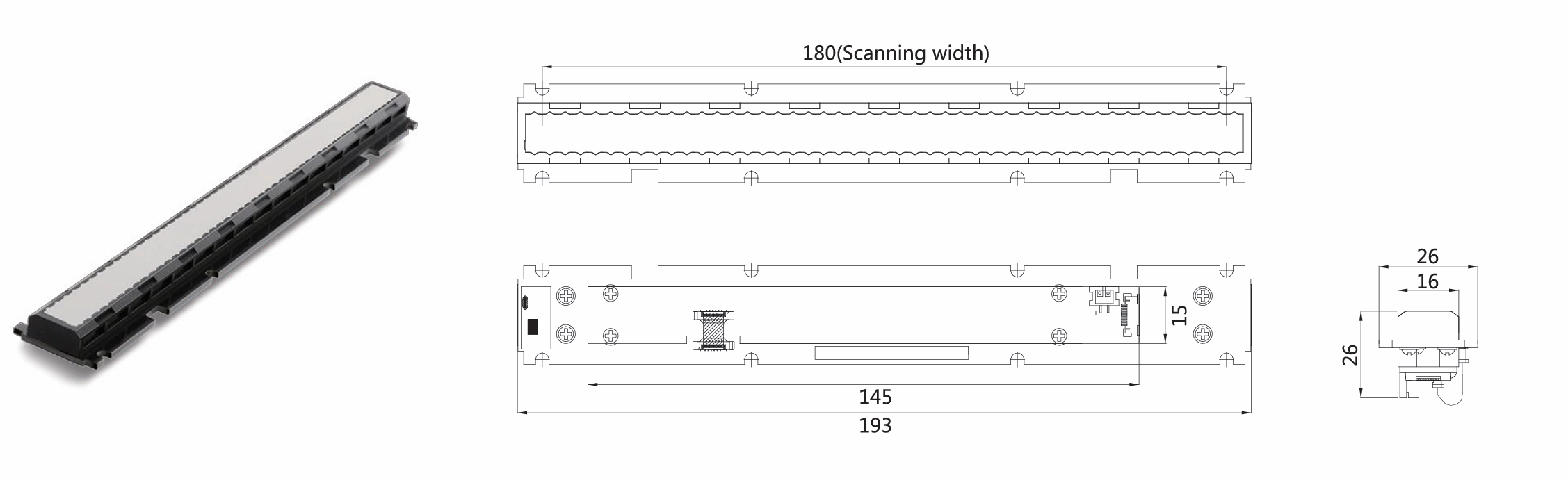 Image with picture and technical draw of DIS