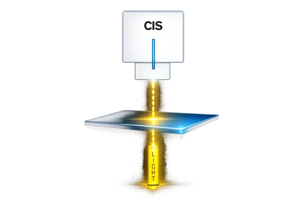 CIS backlight illumination setup