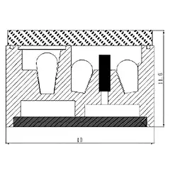 Technical drawing of Double Light Guide mini-structure