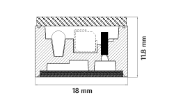 Normal single light guide with transmission light source
